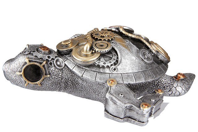 Sculptură rasina Steampunk Turtle [3]