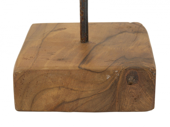 Sculptură stea din tec reciclat 28x12x42 cm (piesa unica) [5]