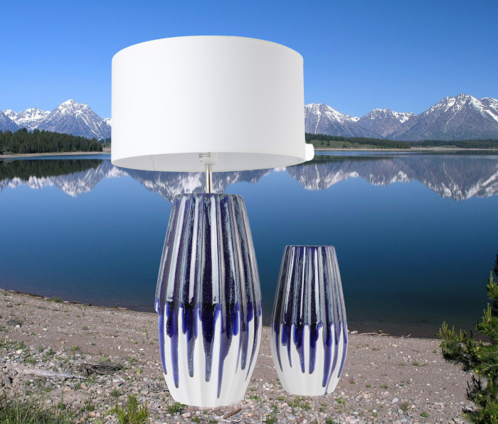 Set 1 Lampa cu Vaza MOONEYE, ceramica, 40/30 cm [2]