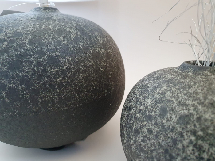 Set 1 Lampa cu Vaza PERCAL, ceramica, gri, 20/13 cm [2]