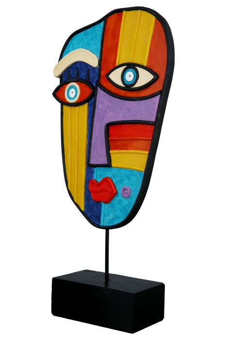 Set 2 decoratiuni Abstract, Rasina, Multicolor, 18x38x7 cm [3]