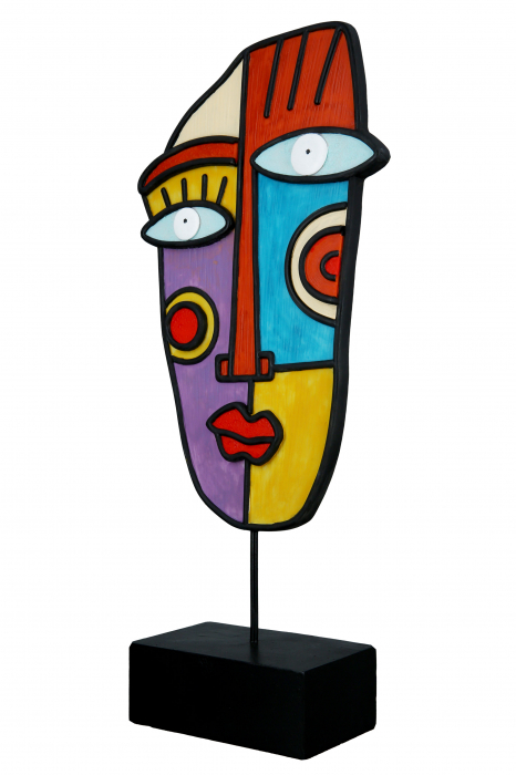 Set 2 decoratiuni Abstract, Rasina, Multicolor, 18x38x7 cm [4]