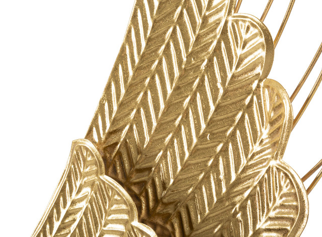 Set 2 decoratiuni Ali, Fier, Auriu, 105.5x37x3 cm [4]