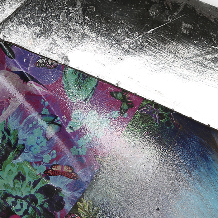 Set 2 decoratiuni de perete Colori, metal, multicolor, 36x28 cm [3]