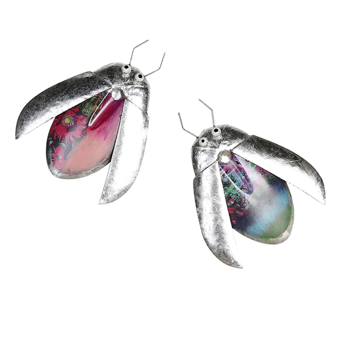 Set 2 decoratiuni de perete Colori, metal, multicolor, 36x28 cm [1]