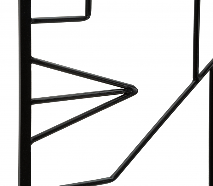 Set 2 decoratiuni pentru perete Tribal Simply, Fier, Negru, 80x60x1 cm [5]