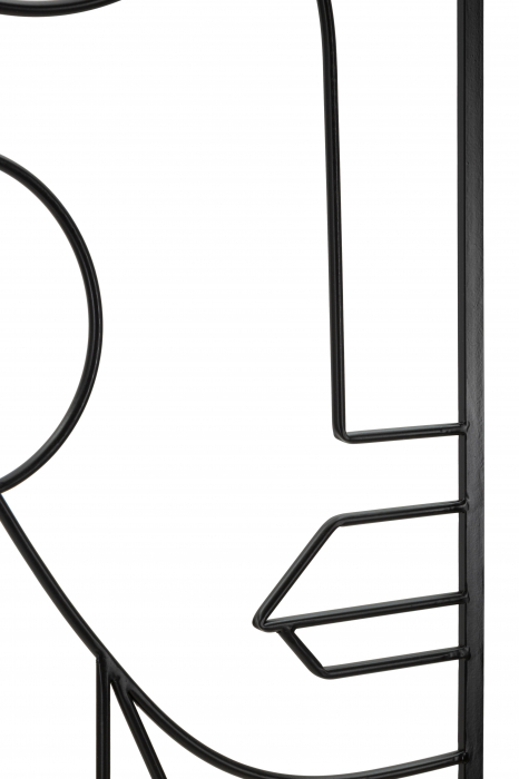 Set 2 decoratiuni pentru perete Tribal Simply, Fier, Negru, 80x60x1 cm [3]