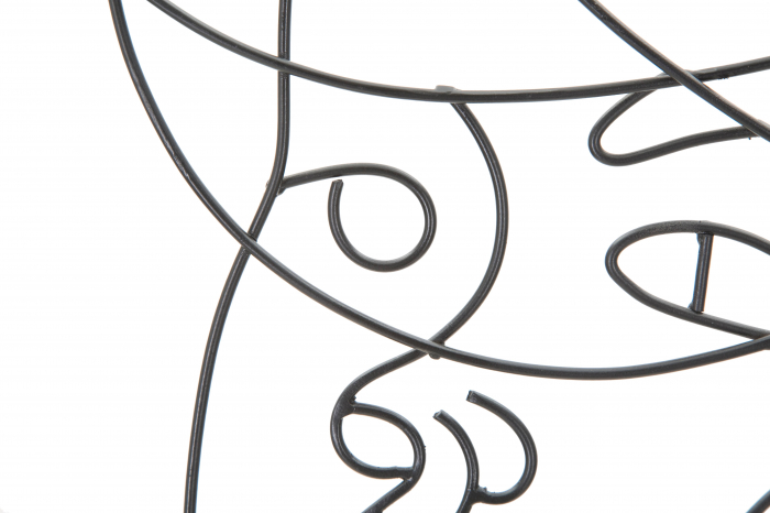 Set 2 decoratiuni pentru perete Woman Simply, Fier, Negru, 80x60x1 cm [3]