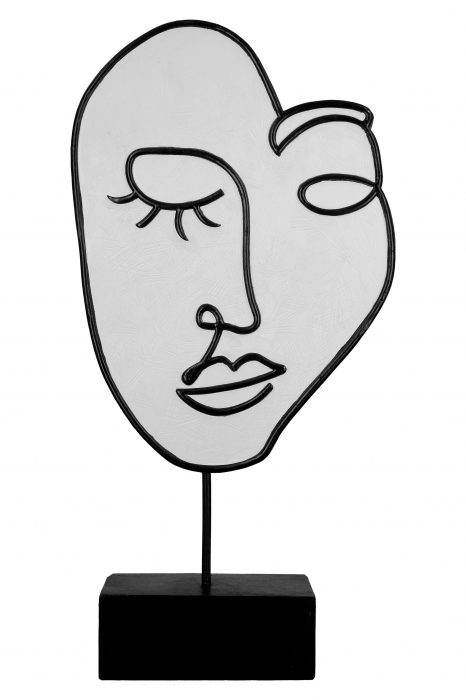 Set 2 decoratiuni Visione, Rasina, Negru, 19x36.5x7 cm [3]