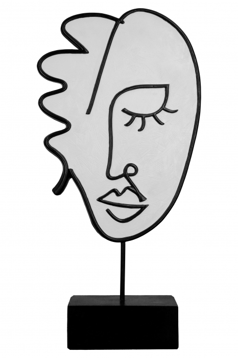 Set 2 decoratiuni Visione, Rasina, Negru, 19x36.5x7 cm [7]