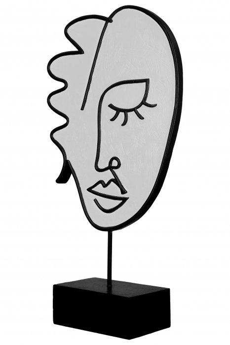 Set 2 decoratiuni Visione, Rasina, Negru, 19x36.5x7 cm [5]