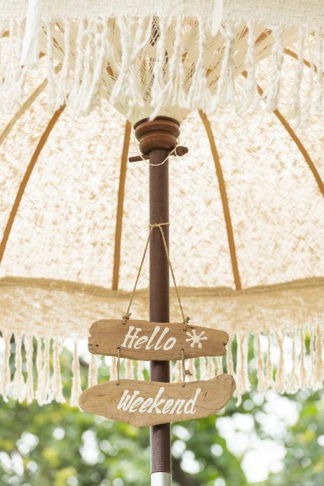 Set 2 decoratiuni Weekend+Seas The Day, Lemn, Natural, 30x5x20 cm [2]