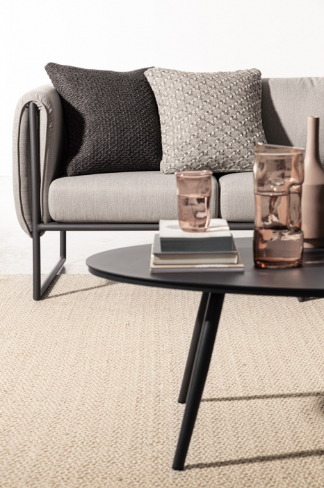 Fata de perna pentru exterior Daya, Poliester, Gri, 45x2.3x45 cm [4]