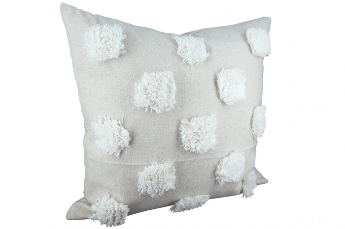 Set 2 fete de perne Yucca, Panza, Gri/Alb, 45x45 cm [7]