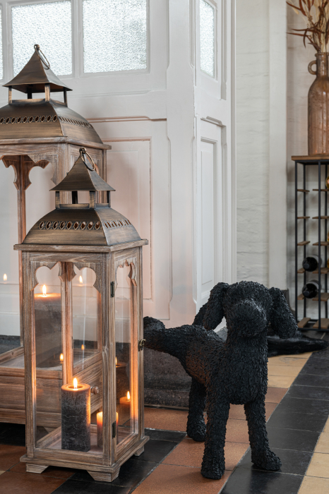 Set 2 figurine asortate, Compozit, Negru, 22.5x13x22 cm [2]