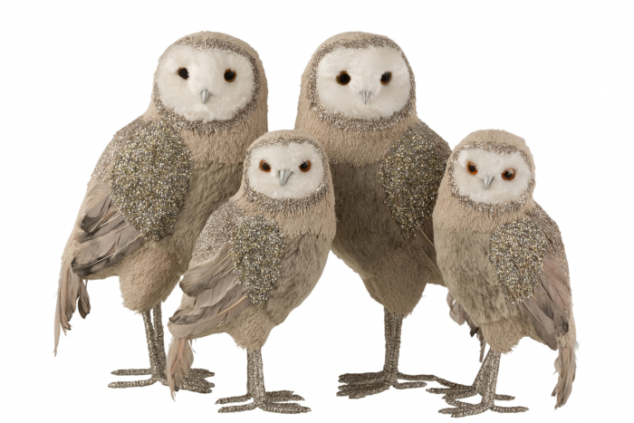 Set 2 figurine asortate, Sintetic, Gri, 25x17x42 cm [2]