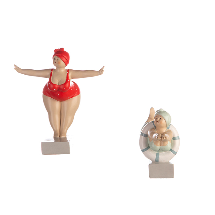 Set 2 figurine Aunt Elli, rasina, multicolor, 20.5x20 cm [5]