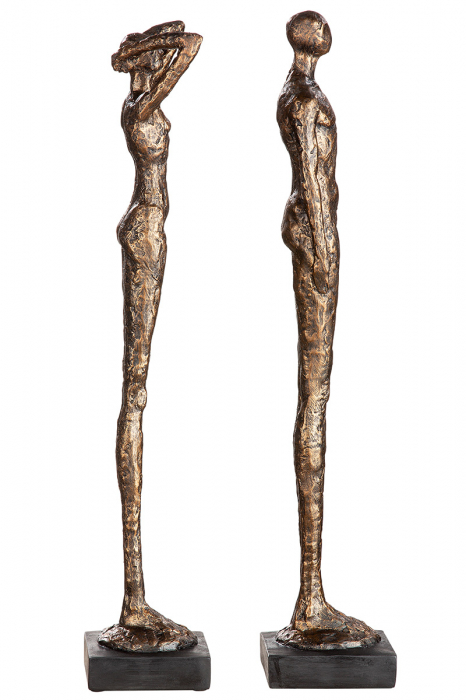 Set 2 figurine Millenium, Rasina, Auriu, 14x14x79 cm [2]