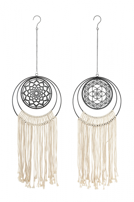 Set 2 ghirlande Ornament, Otel, Auriu/Negru, 28x105x1 cm [2]