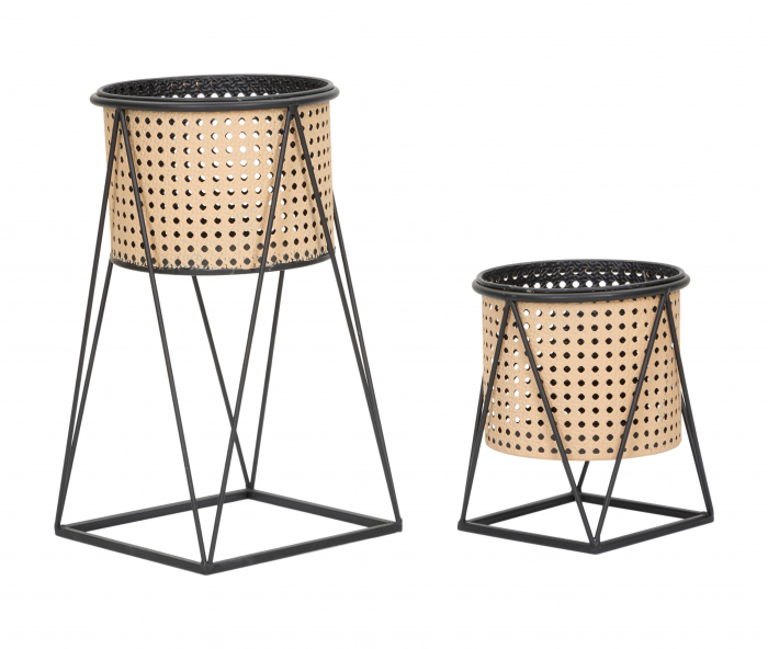 Set 2 ghivece Osaka, Fier, Multicolor, 22x21/19x21/19 cm [2]