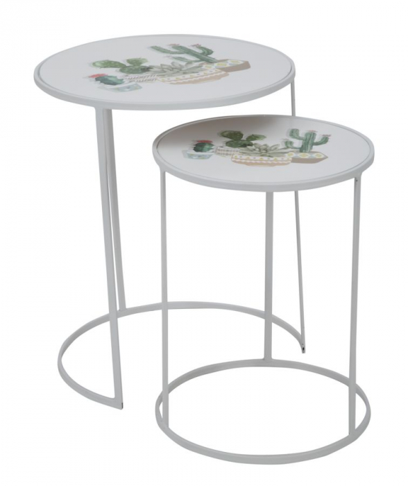 Set 2 masute CACTUS (cm) Ø 39,5X49-31X42,5 [2]