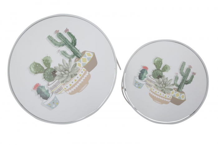 Set 2 masute CACTUS (cm) Ø 39,5X49-31X42,5 [5]