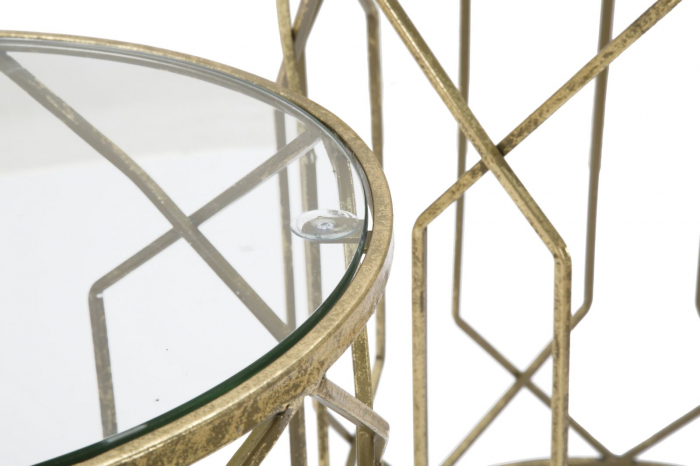 Set 2 masute TUNISI (cm) Ø 42X53-38X47 [5]