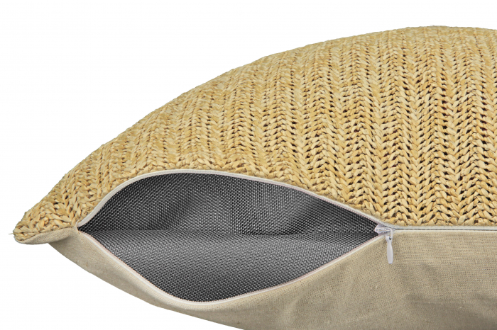 Set 2 pernite Natural, Panza, Maro, 45x45 cm [2]