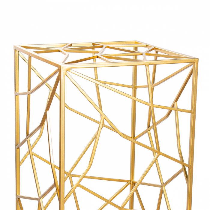 Set 2, Postament decorativ, dreptunghiular, Precise, Metal, auriu, PU 1, L. 35,5 cm, L. 35,5 cm, H. 82 cm [2]