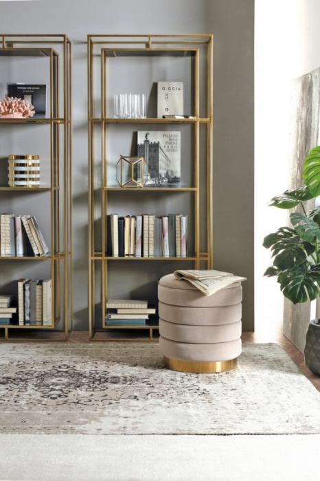 Set 2 pufuri DARINA, lemn, bej, 36/40cm [5]