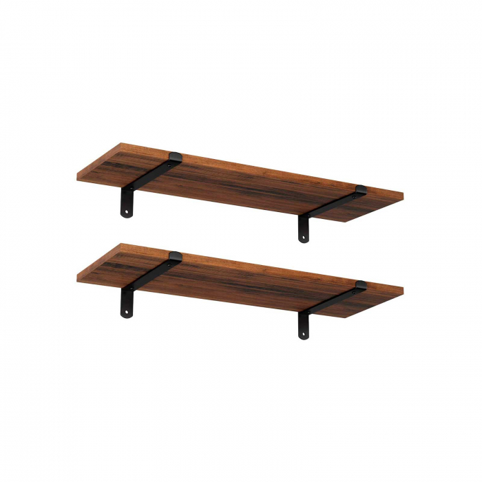 Set 2 rafturi pentru perete, MDF, 60x20x15cm [3]