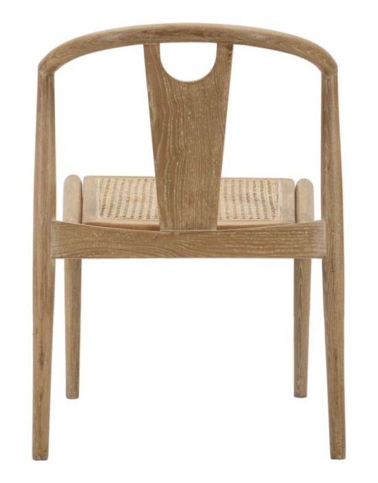 Set 2 scaune Japan -B-, ASH WOOD AND RATTAN, Maro, 76x56x53 cm [8]