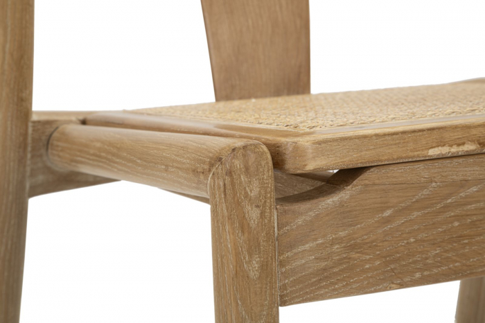 Set 2 scaune Japan -B-, ASH WOOD AND RATTAN, Maro, 76x56x53 cm [7]