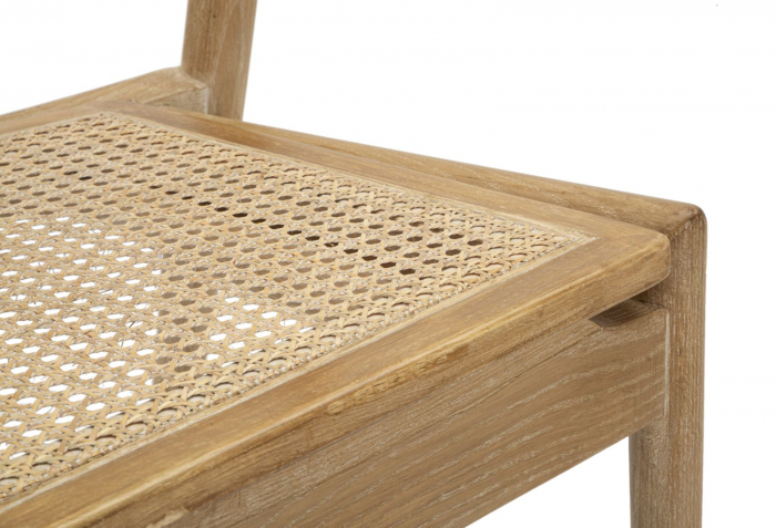 Set 2 scaune Japan -B-, ASH WOOD AND RATTAN, Maro, 76x56x53 cm [4]