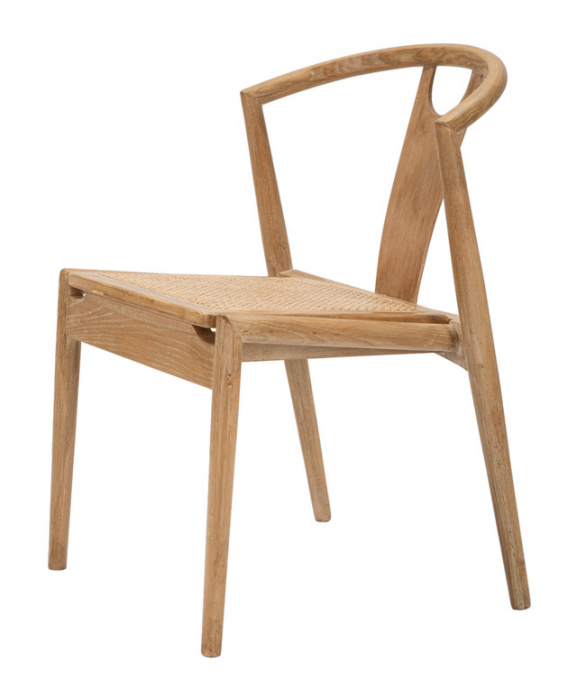 Set 2 scaune Japan -B-, ASH WOOD AND RATTAN, Maro, 76x56x53 cm [13]