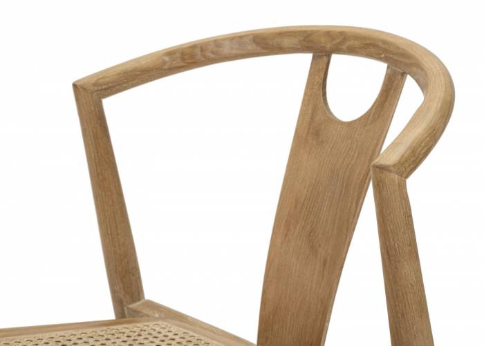 Set 2 scaune Japan -B-, ASH WOOD AND RATTAN, Maro, 76x56x53 cm [5]