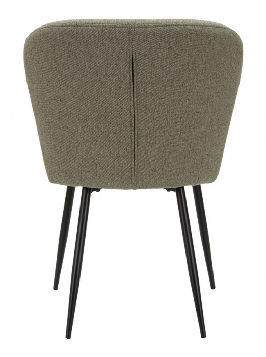 Set 2 scaune Losanna, Lemn/Metal/Fibre sintetice, Verde/Negru, 85x58x60.5 cm [8]