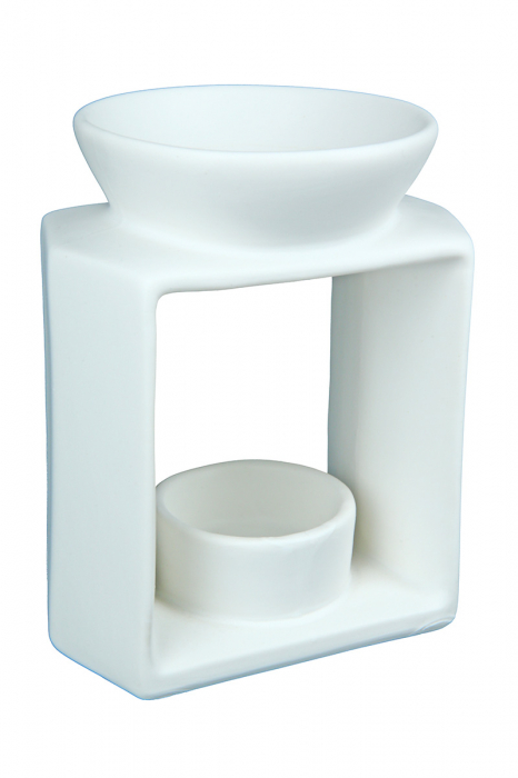 Set 2 suporturi lumanare Black and White, Ceramica, Alb/Negru, 10.5x12.5x8.5 cm [5]