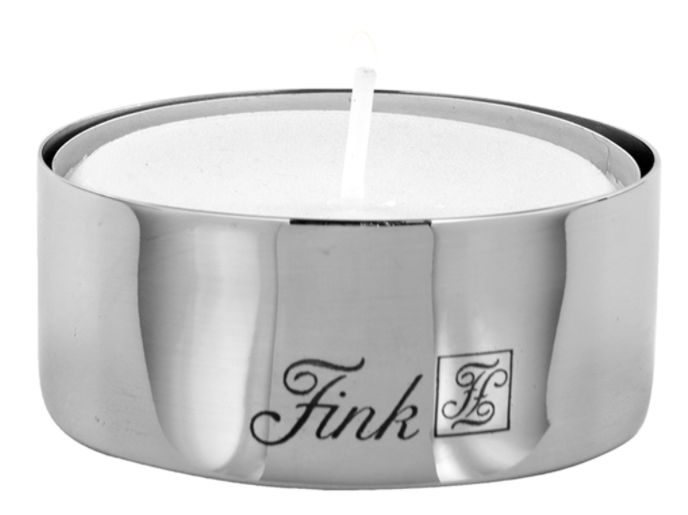 Set 2 suporturi lumanari Living, Otel inoxidabil, Argintiu, 2.40x6.20 cm [2]