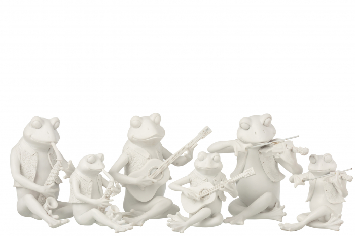 Set 3 figurine asortate, Compozit, Alb , 22x16x22.5 cm [2]