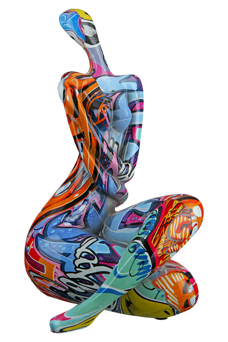 Set 3 figurine Street Art, Rasina, Multicolor, 13x21x14 cm [4]