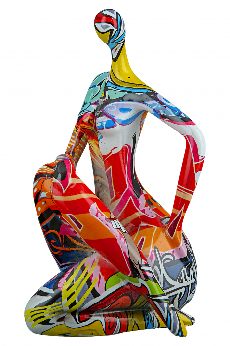 Set 3 figurine Street Art, Rasina, Multicolor, 13x21x14 cm [3]