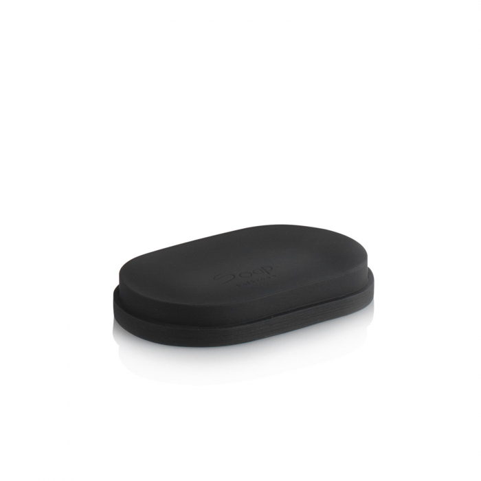 Set 4 accesorii baie PARAA, Rasina/Metal, Negru, 10x10x37 cm [4]