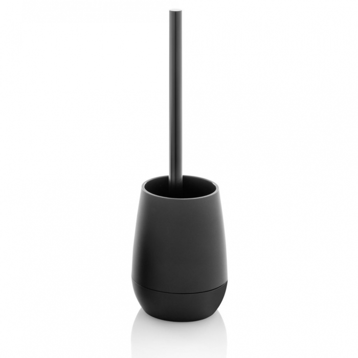 Set 4 accesorii baie VOGUE, Abs/Cauciuc, Negru, 11.1x11.1x37 cm [5]