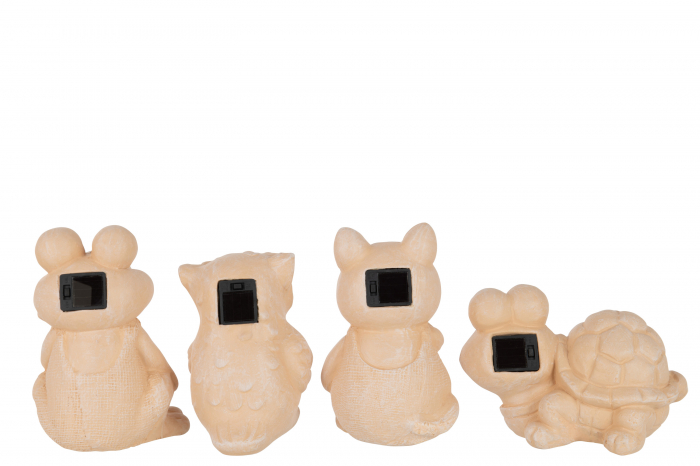 Set 4 figurine Figure Solar, Ceramica, Orange/Rust, 16x21.5x23.5 cm [2]