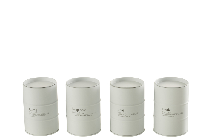 Set 4 lumanari parfumate, Ceara, Alb, 7.5x7.5x11.5 [4]