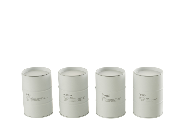 Set 4 lumanari parfumate, Ceara, Alb, 7.5x7.5x11.5 [4]