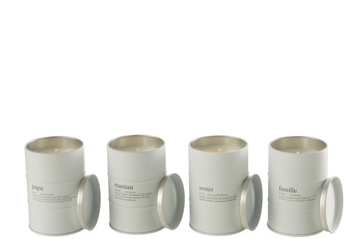 Set 4 lumanari parfumate, Ceara, Alb, 7.5x7.5x11.5 [2]