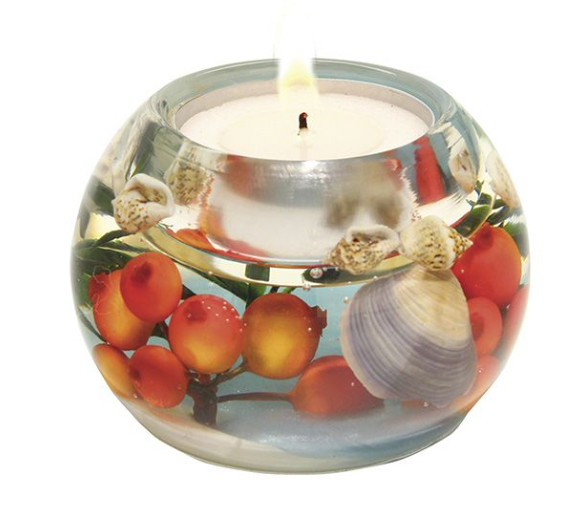 Set 4 suporturi lumanari SEASIDE, sticla, 7x4 cm [3]