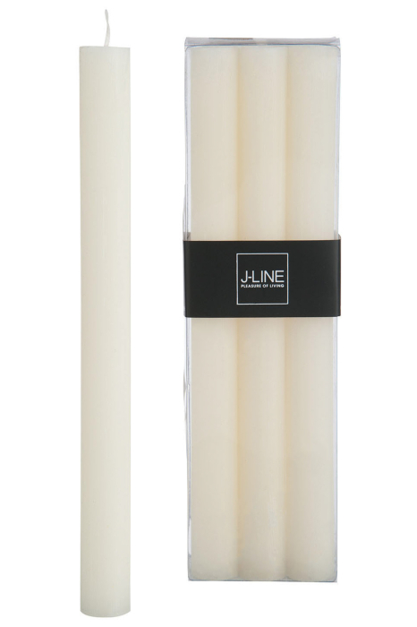 Set 6 lumanari, Ceara, Alb, 7x4.5x24 cm [2]